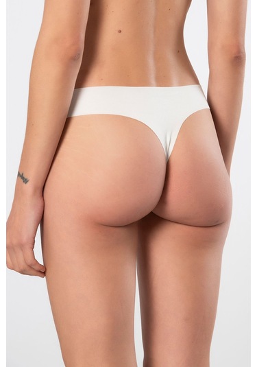 Türen Kadın Lazer Kesim Pamuklu String Külot 912/ekru Ekru