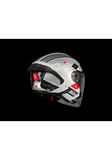 Mt Helmets Mt Cosmo Sv Silence A2 Gloss Gümüş Gözlüklü Motosiklet Kaskı Gümüş Gri
