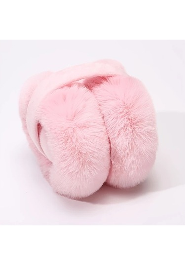 Primepickings Beige Renkli Kadın Polar Kulaklığı Yumuşak Astarlı Sıcak Soğuk Havada Koruma