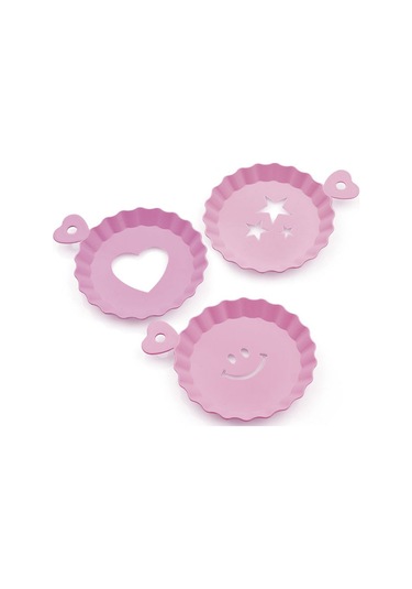 Tatlı Ve Kahve Süsleme Şablonu 3 Lü 10 Cm Beyaz