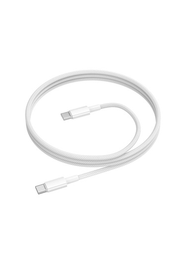 Borofone Bx117 1m 60w Tip-c Tip-c Kaynağı Şarj Veri Kablosu Beyaz