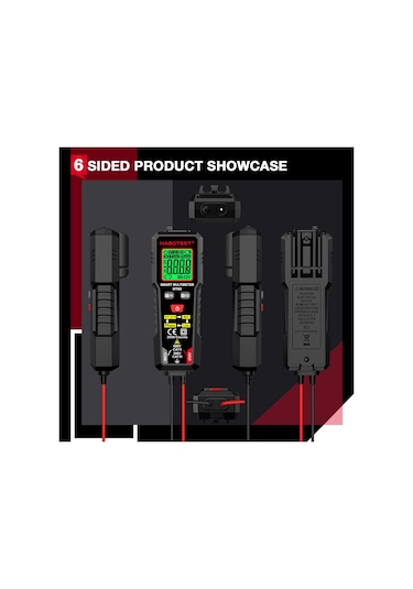 Habotest Ht93 Gerilim Test Cihazı Dijital Multimetre