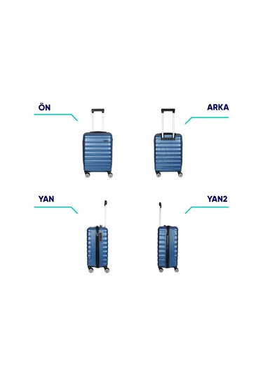 Vegmann Delphin Mavi Kabin Boy Valiz Mavi