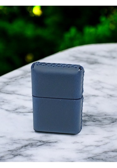 Cronder Hakiki Deri Çakmak Kılıfı Lacivert