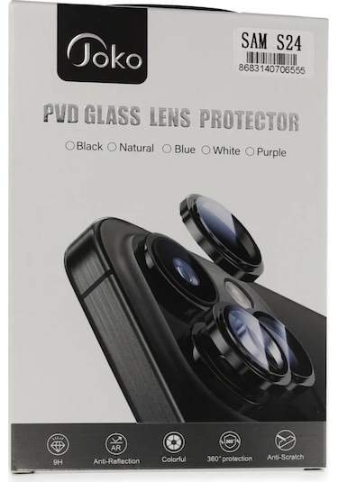 Joko Samsung Galaxy Uyumlu S24 Pvd Metal Kamera Lens - Derin Mor