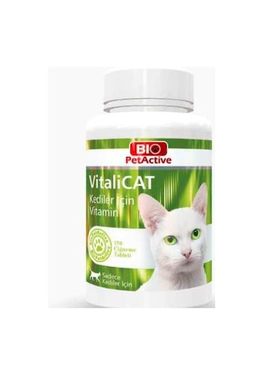 Bio Petactive Vitali Cat Kediler İçin Vitamin Çiğneme Tableti 150'li 75 G