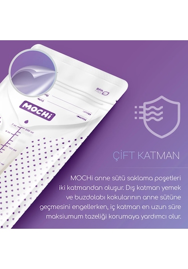 Mochi Giyilebilir Göğüs Pompası + 25li Süt Saklama Poşeti