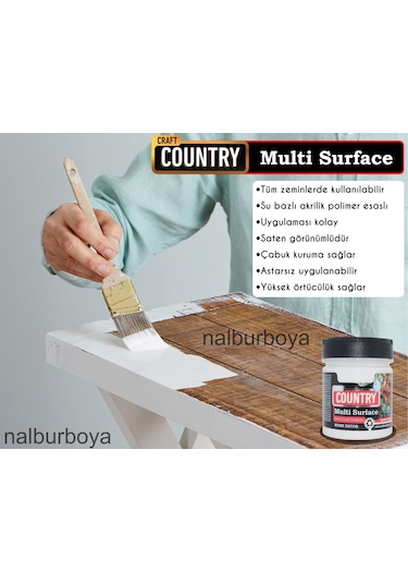 Akrilik Hobi Boyası Craft Country Multi Surface 120Cc Fuşya 1040-