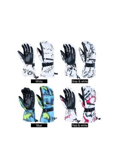 Ranyeek Sgm-163 Kışlık Kayak Eldiveni - Su Geçirmez Ve Isıtıcı, M/l/xl Boyut Seçenekleri Beyaz