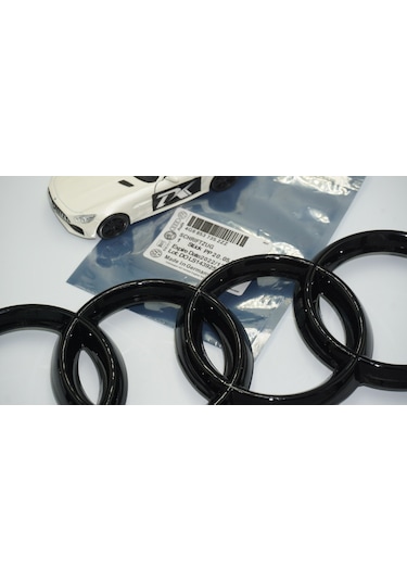 Dk Audi A3 A4 A5 A6 Ön Panjur Izgara Halka Parlak Siyah Abs Logo