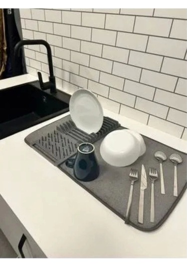 Melody Kurutma Matlı Bulaşıklık Beyaz