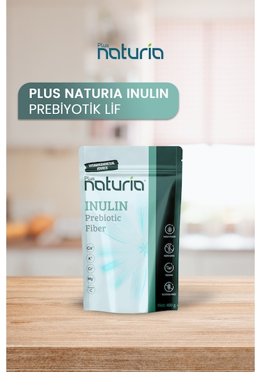 Plus Naturia İnülin Prebiyotik Lif Vegan, Glutensiz, C Vitamini Takviyeli 400g