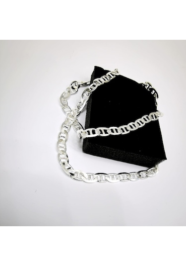 Omar Silver Erkek Barlı Gümüş Kolye Zincir 6,6 Mm