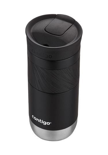 Contigo Byron Pro Snapseal Termos Bardak 470ml - Siyah Krom Taban Siyah