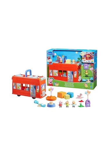 Peppa Pig 2'si 1 Arada Parti Otobüsü F8881