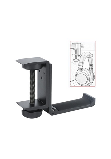 Suntek Metal Alaşım Oyun Kulaklığı Kulaklık Kanca Siyah-bir