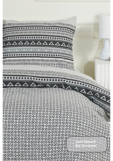 Elart Bruno Nevresim Takımı Çift Kişilik Lastikli Çarşaf 200x220 Cm Renksiz