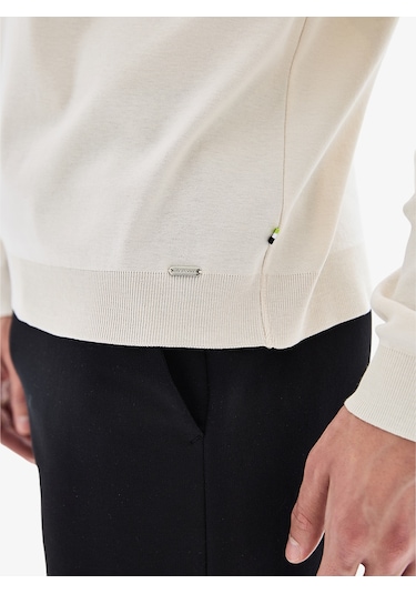 Erkek Sweatshirt 40924 - Krem Krem