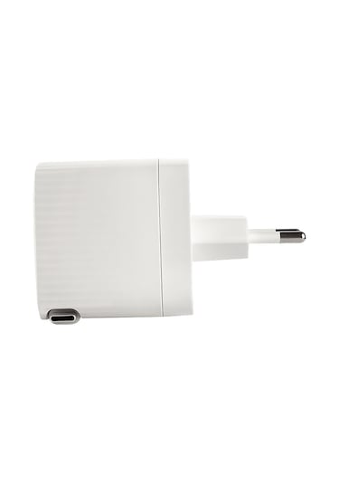 Ttec Smart Charger Gan 65W PD Usb-c + Dahili Usb-c Şarj Kablosu 2SCG05B Seyahat Hızlı Şarj Aleti - Beyaz