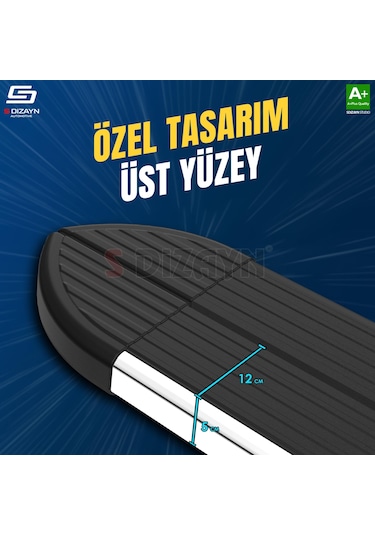 S-dizayn Renault Captur Skyline Krom Yan Basamak 173 Cm 2013-2020 A+ Kalite