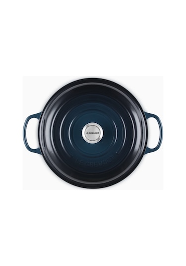 Le Creuset Gourmet Profesyonel Lüks Döküm Tencere Lacivert 30 Cm