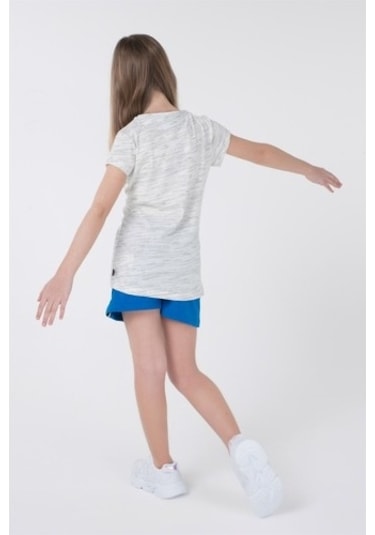 Brz Kids Kız Çocuk Kısa Kollu T-Shirt Ekru