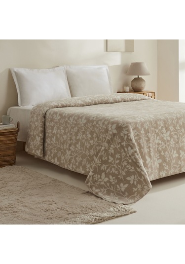 Karaca Home Cintia Çift Kişilik Akrilik Battaniye Sütlü Kahve Kahverengi