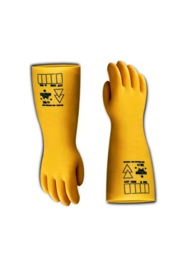 İzole Elektrikçi Eldiveni İş Güvenliği 5kv Eldiven Catu Mark Std