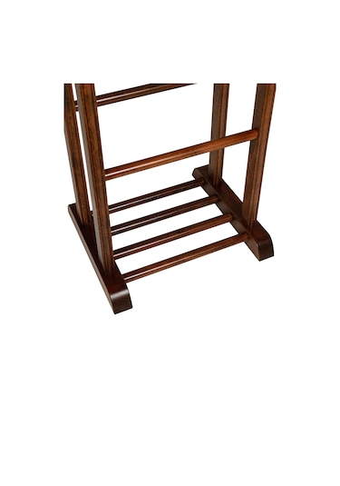 İki Tepeli Dilsiz Uşak Koyu Kahverengi Masif Ahşap Palto Ceket Kahverengi