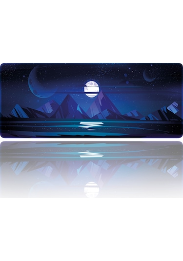 Helixsun Mouse Pad Büyük Boy Gaming Oyuncu XXl 90x40 CM Moonlight