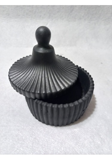 Dekoraktif Çok Amaçlı Şekerlik Siyah 01