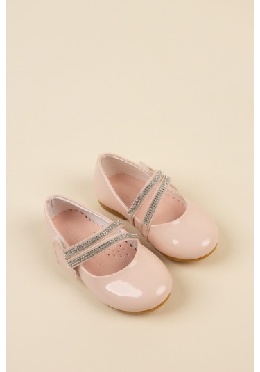 Gimer - Çatal Baretli Pudra Kız Çocuk Ayakkabı - Eyl1406G Pudra