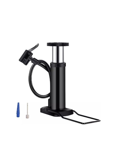 Lastik Hava Şişirme Pompası Motor Bisiklet Top Bot Aparatı Mavi