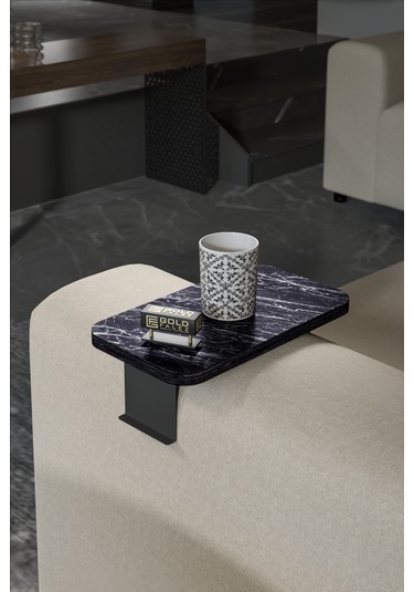 İkili Yan Sehpa Ayarlanabilir Tepsi Dikdörtgen Bendir