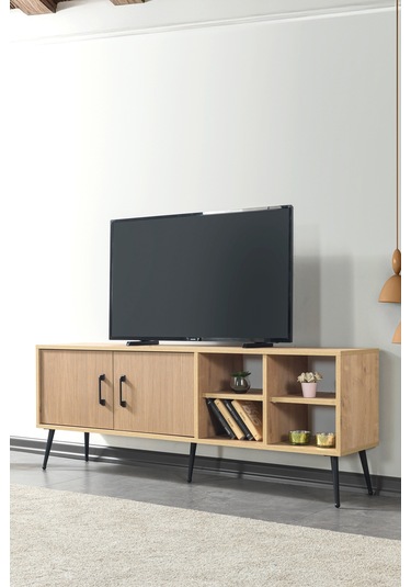 3610 Şile Metal Ayaklı Metal Kulplu 160 Cm Tv Ünitesi - Yunus Safir Yunus - Safir