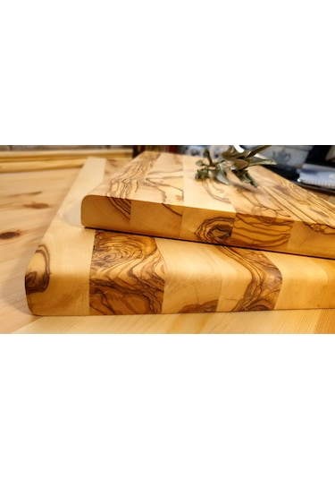 Zeytin Ağacı Ahşap Küçük Kesme Sunum Mutfak Tahtası