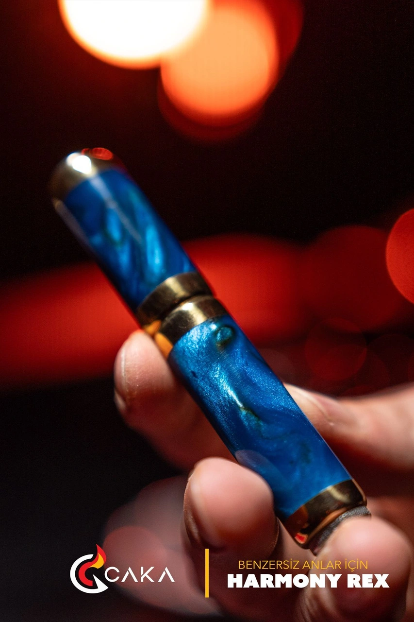 Caka Lighter Harmony Rex Simli Mavi Benzinli Çakmak Mavi