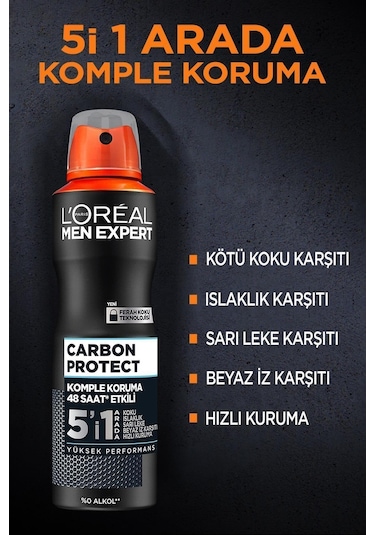 L'oreal Paris Men Expert Carbon Protect Deodorant 150 Ml