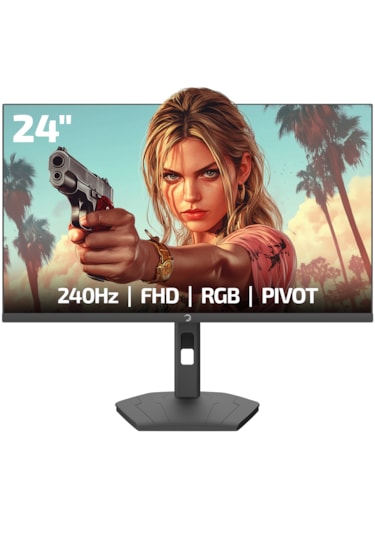 Gamepower Lunis L20 24'' 240hz 0.5ms Va Fhd Rgb Pivot Gaming Monitör