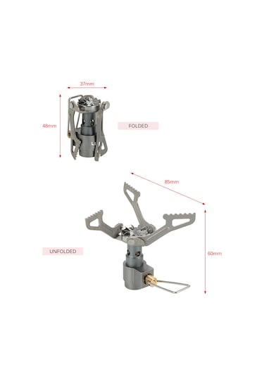 Springsun Kamp İçin Ultra Hafif Titanyum Alaşım Gazlı Ocak Ve Pratik Pişirme Çakmağı Seti Çok Renkli