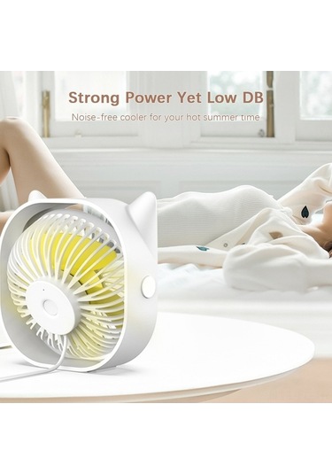 Pazly M105i Usb Masüstü Fanı - Sessiz, 360 Dön. Pembe, Ayrılab. Masaüstü, Ofis/küçük Ofis İçin