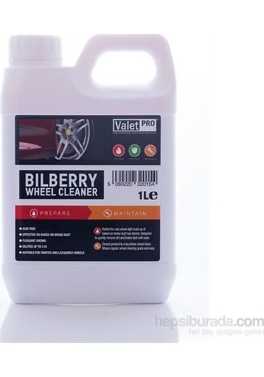 Valet Pro Bilberry Wheel Cleaner - Konsantre Ph Nötr Jant Temizleyici 1 L