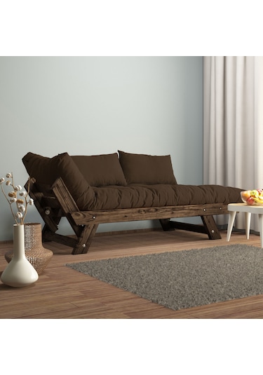Woodesk Adalar Masif Ceviz-kahve Renk 2li Kanepe Cpt8120-210