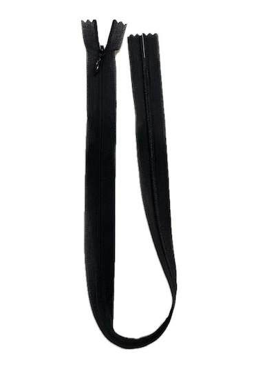 Uzun Gizli Fermuar Siyah 53cm