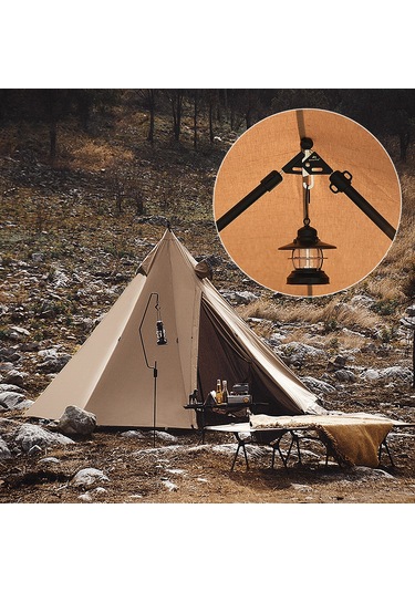 Reedark dayanıklı Alüminyum Çadır Direk Ucu Kapağı - Delinmeye Karşı Koruma, Kampçılık İçin Siyah