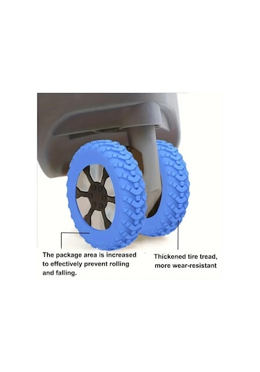 Oldfriend Pink 16 Adet Bavul Ve Ofis Sandalyesi Tekerlek Koruyucu Ses Azaltma Titreşim Emici Pembe 16'lı Paket