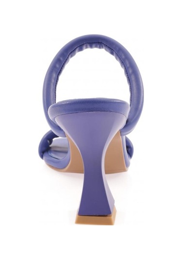 Dgn 3025-23y Kadin İki Sirali Bantli Kadeh Topuklu Terlik 3025-2261-R8855 Saks Dgn 3025-23y Kadin İki Sirali Bantli Kadeh Topuklu Terlik 3025-2261-R8855 Saks