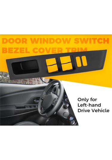 Crackedice Toyota Yaris İçin Araba Ön Cam Anahtarı Kontrol Paneli Kapağı