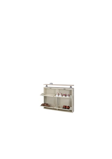 Kaser Metal 2+2'Li Metal Ayakkabılık Krem