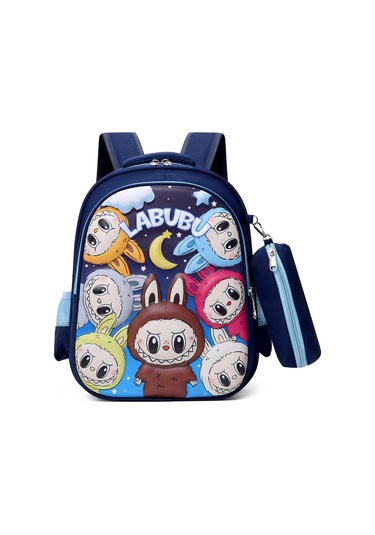 Karikatür Çocuk Hardshell Okul Çantası Birinci, İkinci Ve Üçüncü Sin Hafif İlkokullu Öğrenci Moda Sırt Çanı-mavi Blue